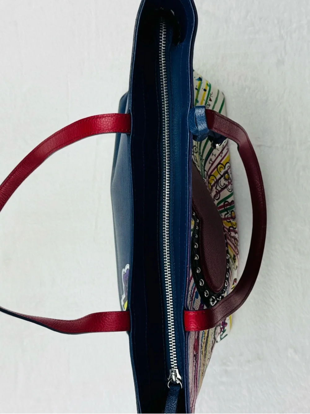 Brighton The Art of Love Tote, featuring a vibrant hand-drawn artwork.